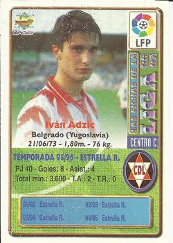 1996-97 Mundicromo Sport Las Fichas de La Liga #373 Adzic Back