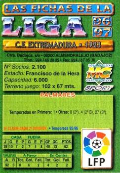1996-97 Mundicromo Sport Las Fichas de La Liga #379 Escudo Back