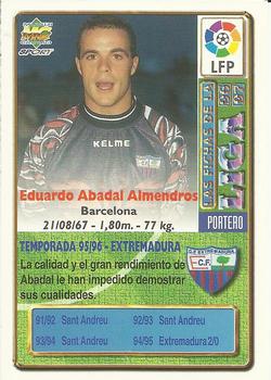 1996-97 Mundicromo Sport Las Fichas de La Liga #382 Abadal Back