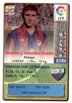 1996-97 Mundicromo Sport Las Fichas de La Liga #383 Padilla Back