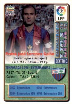 1996-97 Mundicromo Sport Las Fichas de La Liga #389 Pedro Jose Back