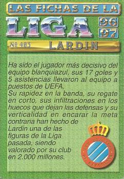 1996-97 Mundicromo Sport Las Fichas de La Liga #403 Lardin Back