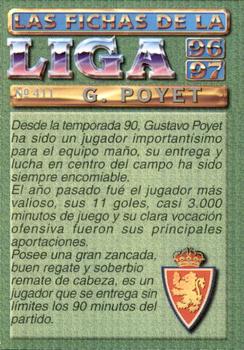 1996-97 Mundicromo Sport Las Fichas de La Liga #411 Poyet Back