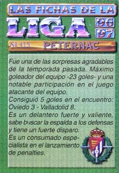 1996-97 Mundicromo Sport Las Fichas de La Liga #415 Peternac Back
