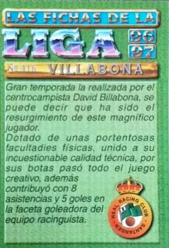 1996-97 Mundicromo Sport Las Fichas de La Liga #416 Billabona Back