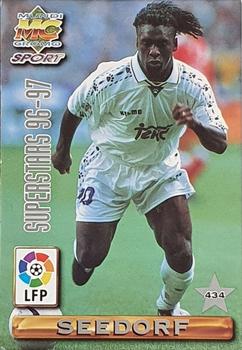 1996-97 Mundicromo Sport Las Fichas de La Liga #434 Seedorf / R. Carlos Front