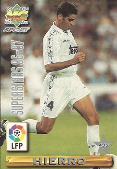 1996-97 Mundicromo Sport Las Fichas de La Liga #435 Hierro / Redondo Front