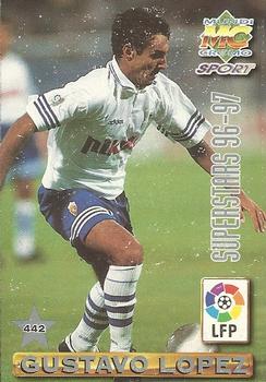 1996-97 Mundicromo Sport Las Fichas de La Liga #442 Gustavo López / Morientes Front