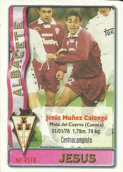 1996-97 Mundicromo Sport Las Fichas de La Liga #451 Albacete Balompie / Jesus Back
