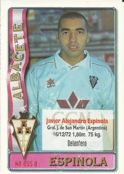 1996-97 Mundicromo Sport Las Fichas de La Liga #455 Manolo / Espinola Back