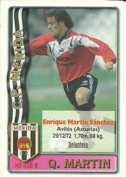 1996-97 Mundicromo Sport Las Fichas de La Liga #458 Balaguer / Q. Martin Back