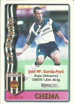 1996-97 Mundicromo Sport Las Fichas de La Liga #461 Chema / Monreal Front