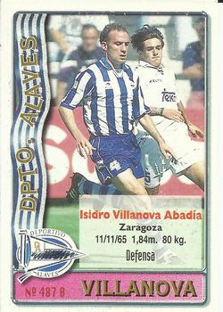 1996-97 Mundicromo Sport Las Fichas de La Liga #487 Alavés / Villanova Back