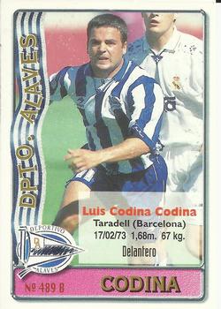 1996-97 Mundicromo Sport Las Fichas de La Liga #489 Pedro / Codina Back