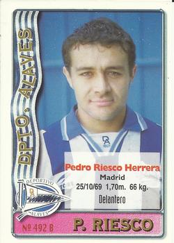 1996-97 Mundicromo Sport Las Fichas de La Liga #492 P. Riesco / Serrano Back