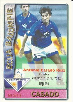 1996-97 Mundicromo Sport Las Fichas de La Liga #524 Pedro / Casado Back