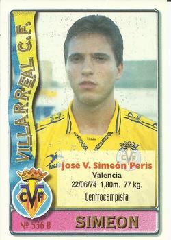 1996-97 Mundicromo Sport Las Fichas de La Liga #536 Luis Pascual / Simeón Back