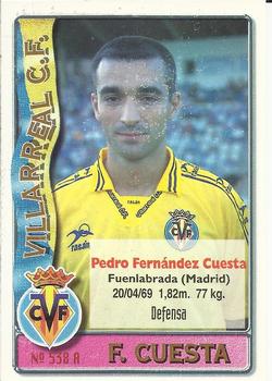 1996-97 Mundicromo Sport Las Fichas de La Liga #538 F. Cuesta / Salillas Front
