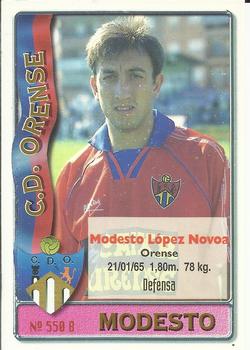 1996-97 Mundicromo Sport Las Fichas de La Liga #550 Rodolfo II / Modesto Back