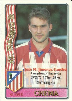 1996-97 Mundicromo Sport Las Fichas de La Liga #559 At. Madrid B / Chema Back