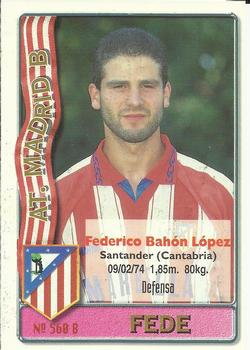 1996-97 Mundicromo Sport Las Fichas de La Liga #560 Alex / Fede Back