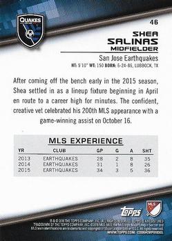 2016 Topps MLS #46 Shea Salinas Back