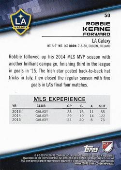 2016 Topps MLS #50 Robbie Keane Back