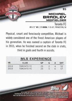 2016 Topps MLS #95 Michael Bradley Back