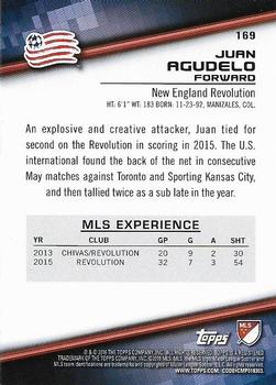 2016 Topps MLS #169 Juan Agudelo Back