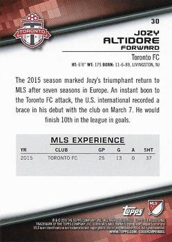 2016 Topps MLS #30 Jozy Altidore Back