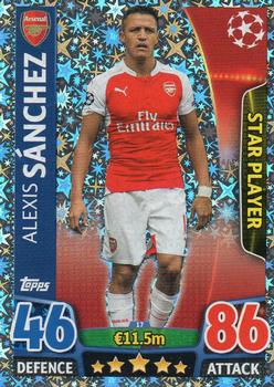 2015-16 Topps Match Attax UEFA Champions League English #17 Alexis Sánchez Front