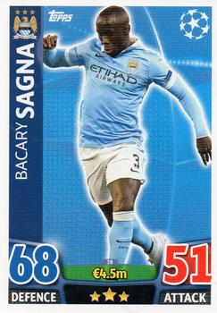 2015-16 Topps Match Attax UEFA Champions League English #38 Bacary Sagna Front