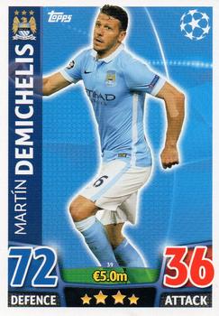2015-16 Topps Match Attax UEFA Champions League English #39 Martin Demichelis Front