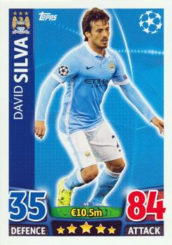 2015-16 Topps Match Attax UEFA Champions League English #49 David Silva Front