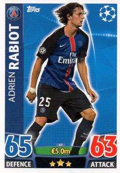 2015-16 Topps Match Attax UEFA Champions League English #67 Adrien Rabiot Front