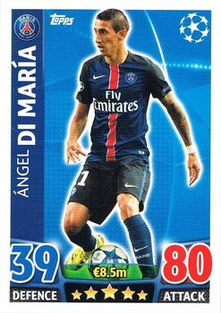 2015-16 Topps Match Attax UEFA Champions League English #68 Angel Di Maria Front