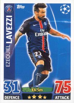 2015-16 Topps Match Attax UEFA Champions League English #69 Ezequiel Lavezzi Front