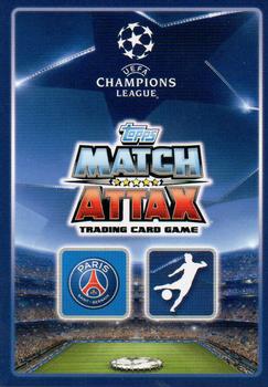 2015-16 Topps Match Attax UEFA Champions League English #70 Edinson Cavani Back