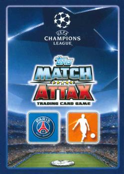 2015-16 Topps Match Attax UEFA Champions League English #72 Lucas / Javier Pastore Back