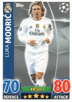 2015-16 Topps Match Attax UEFA Champions League English #83 Luka Modric Front