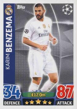 2015-16 Topps Match Attax UEFA Champions League English #88 Karim Benzema Front