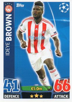 2015-16 Topps Match Attax UEFA Champions League English #105 Ideye Brown Front