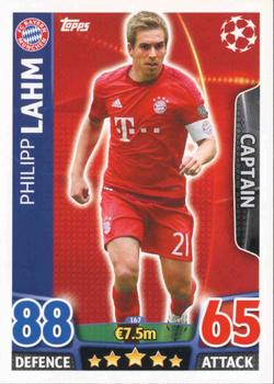 2015-16 Topps Match Attax UEFA Champions League English #167 Philipp Lahm Front