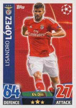 2015-16 Topps Match Attax UEFA Champions League English #187 Lisandro Lopez Front