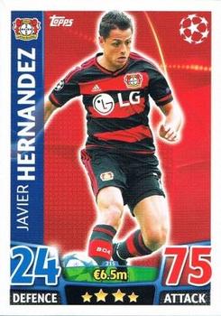 2015-16 Topps Match Attax UEFA Champions League English #215 Javier Hernandez Front