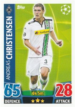 2015-16 Topps Match Attax UEFA Champions League English #219 Andreas Christensen Front