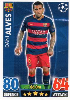 2015-16 Topps Match Attax UEFA Champions League English #236 Dani Alves Front