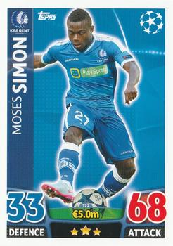 2015-16 Topps Match Attax UEFA Champions League English #322 Moses Simon Front