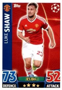 2015-16 Topps Match Attax UEFA Champions League English #326 Luke Shaw Front