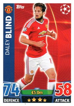 2015-16 Topps Match Attax UEFA Champions League English #328 Daley Blind Front